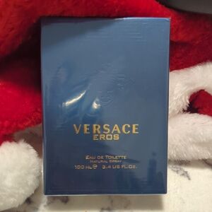 Versace Eros Blue and Gold Packaging
